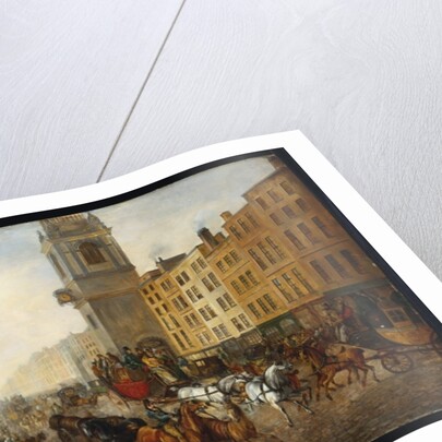 The London-to-Brighton Coach at Cheapside, 18th July 1831 by James Pollard