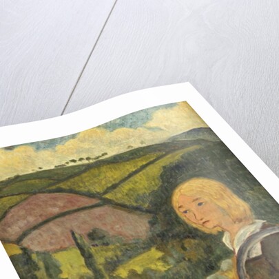 Young Breton Girl and Haystacks, 1924 by Paul Serusier