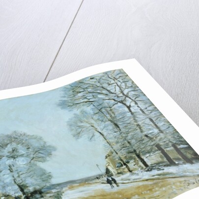 The Road, Snow Effect, 1876 by Alfred Sisley