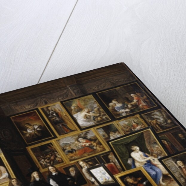 Archduke Leopold Wilhelm in his Picture Gallery, with the artist and other figures by David the Younger Teniers