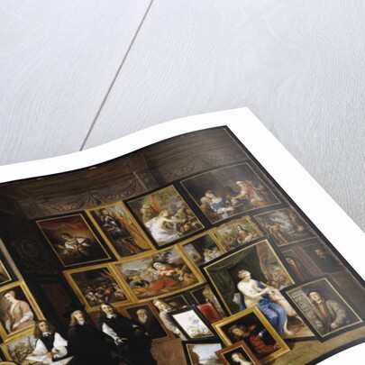 Archduke Leopold Wilhelm in his Picture Gallery, with the artist and other figures by David the Younger Teniers