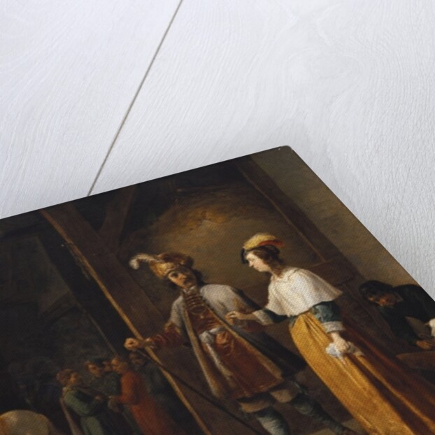 A Lady and a Gentleman Entering a Stable by David the Younger Teniers