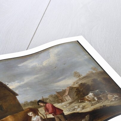 A Milkmaid and a Shepherd Outside a Cottage, late 1640s by David the Younger Teniers