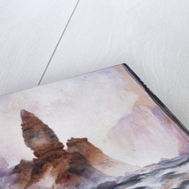 Tower Falls and Sulfur Rock, Yellowstone by Thomas Moran