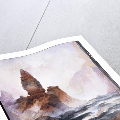 Tower Falls and Sulfur Rock, Yellowstone by Thomas Moran