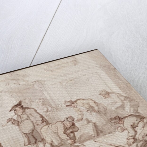 Labourers Putting Down a Pavement by Thomas Rowlandson