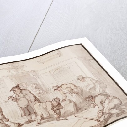 Labourers Putting Down a Pavement by Thomas Rowlandson