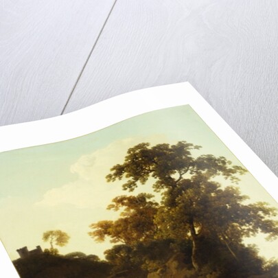 Rocky Landscape with a Waterfall by Joseph Wright of Derby