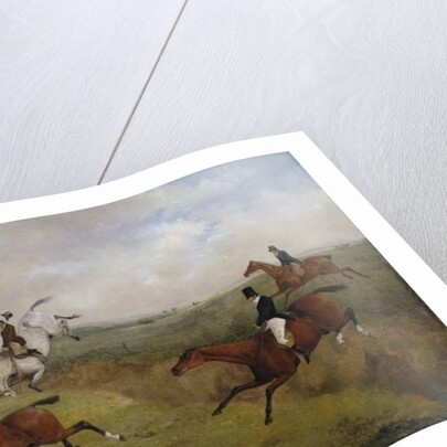 The Grand Leicestershire Steeplechase, March 12th, 1829: Dick Christian's Last Fall - Commonly Called 'A Header' by Henry Thomas Alken