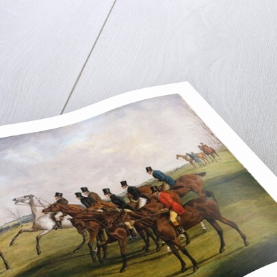 The Grand Leicestershire Steeplechase, March 12, 1829: The Start by Henry Thomas Alken