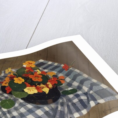 Bowl of Nasturtiums by Felix Edouard Vallotton