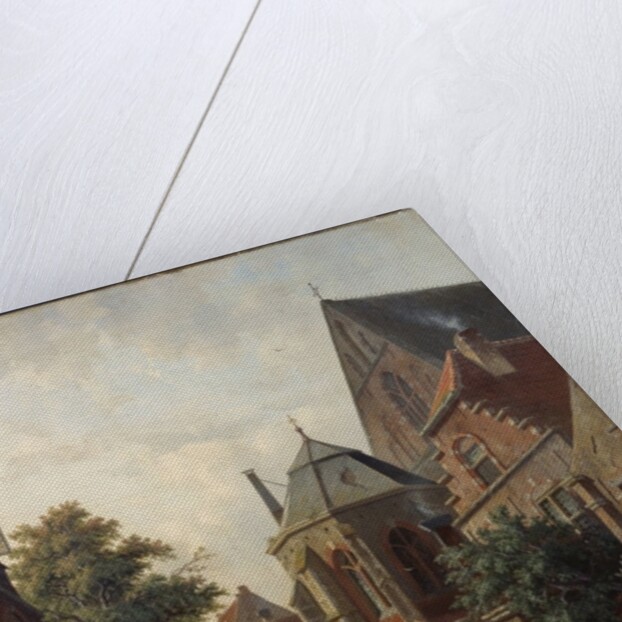 A Dutch Street Scene, 1867 by Adrianus Eversen