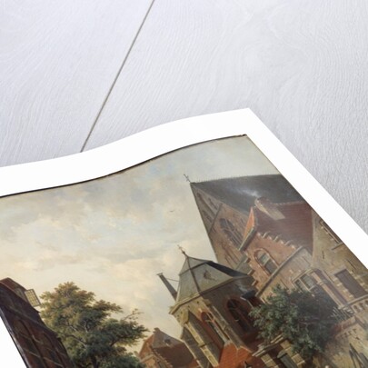 A Dutch Street Scene, 1867 by Adrianus Eversen