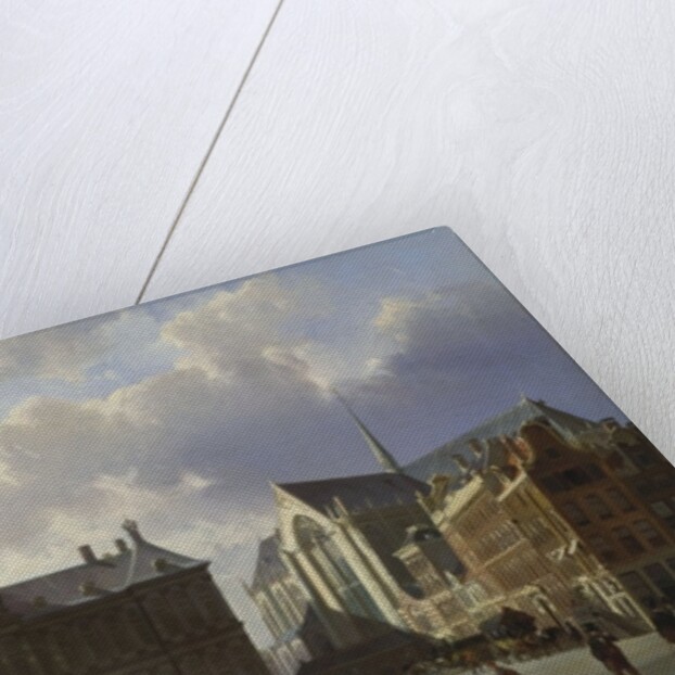 Dam Square with the Royal Palace, Amsterdam, 1855 by Cornelius Springer
