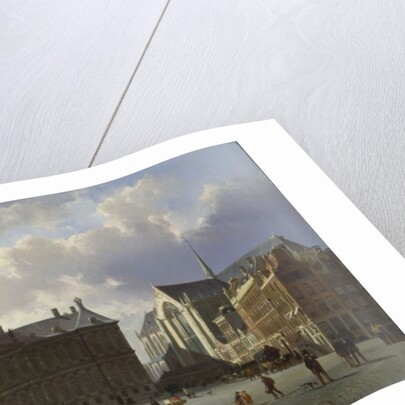 Dam Square with the Royal Palace, Amsterdam, 1855 by Cornelius Springer