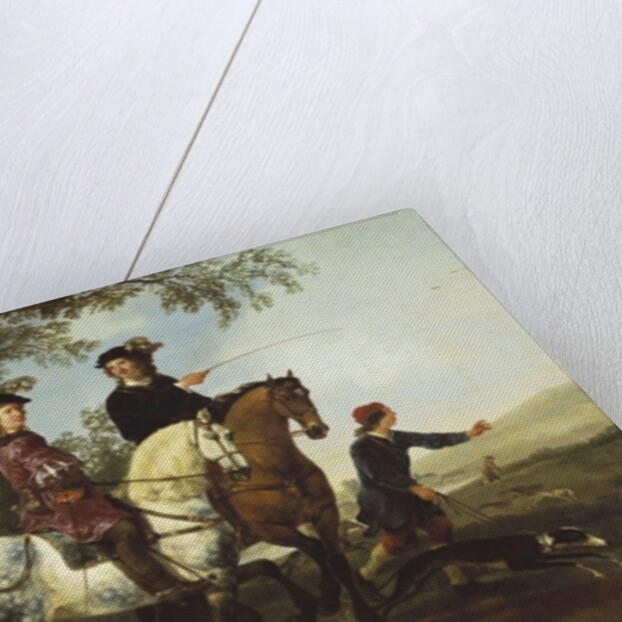 Landscape with Sportsmen Setting Out for the Hunt, early 1650s by Aelbert Cuyp