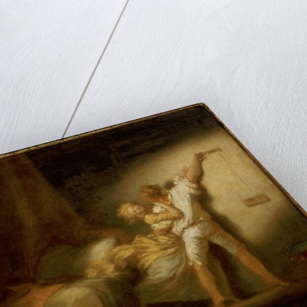 Modello version of 'The Bolt' by Jean-Honore Fragonard
