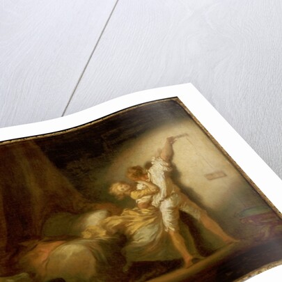 Modello version of 'The Bolt' by Jean-Honore Fragonard