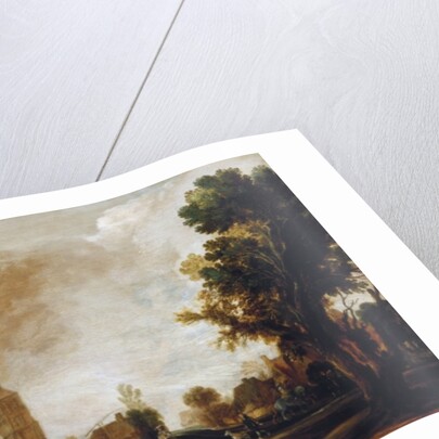 Soldiers Leaving a Burning Village, 1637 by Aert van der Neer