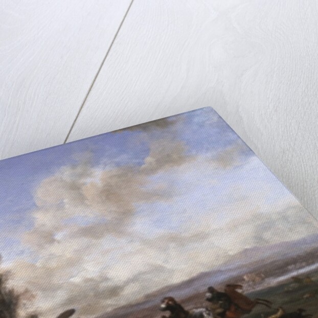 Departure for the Hunt by Philips Wouwermans or Wouwerman