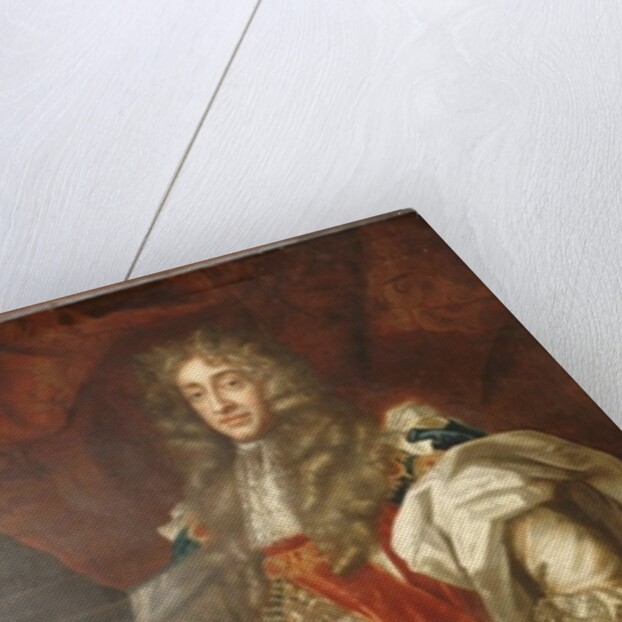 Portrait of King James II, full length, in Garter Robes by Peter (circle of) Lely
