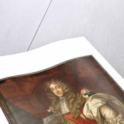 Portrait of King James II, full length, in Garter Robes by Peter (circle of) Lely