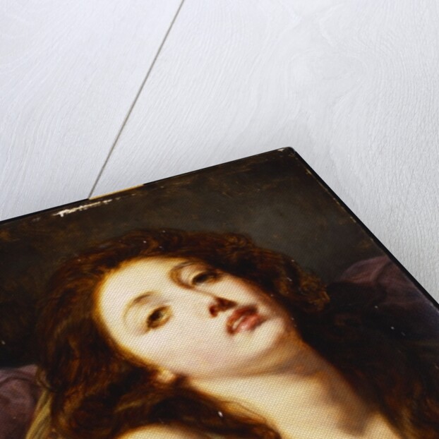 A young woman, bust length by Jean Baptiste Greuze