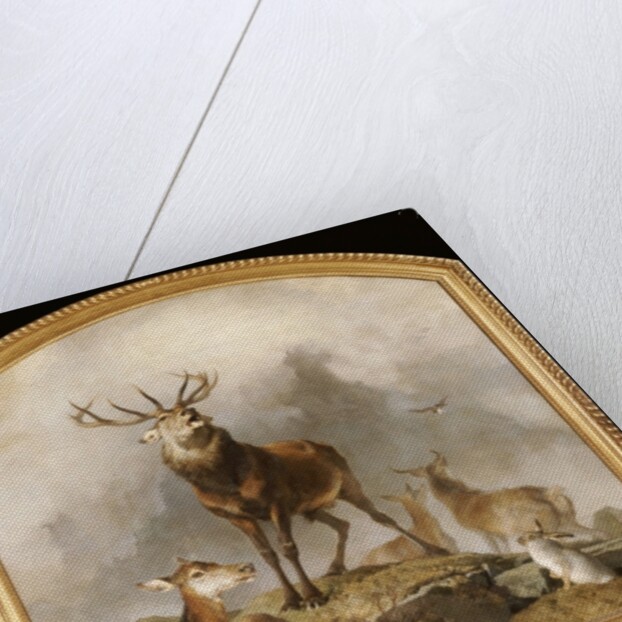 Scene in Braemar - Highland Deer by Edwin Landseer