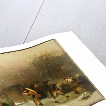 The Slide Below the Castle, Edinburgh, 1854 by John Ritchie