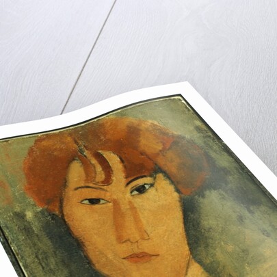 Young Woman with Red Hair Wearing a Collar by Amedeo Modigliani