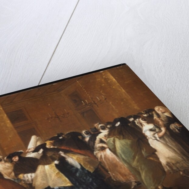 Ladies and Gentlemen in Carnival Costume in the Ridotto, Venice by Francesco Guardi