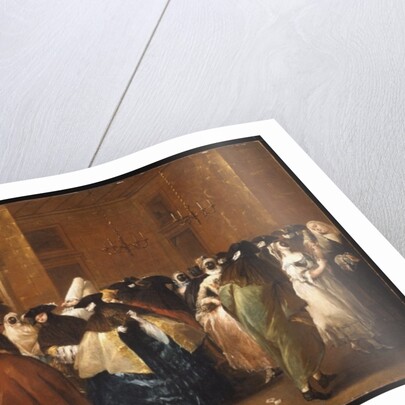 Ladies and Gentlemen in Carnival Costume in the Ridotto, Venice by Francesco Guardi