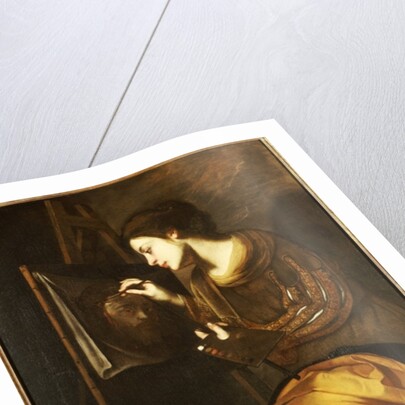 A Female Artist Painting the Image of the Sudarium by Francesco Guardi