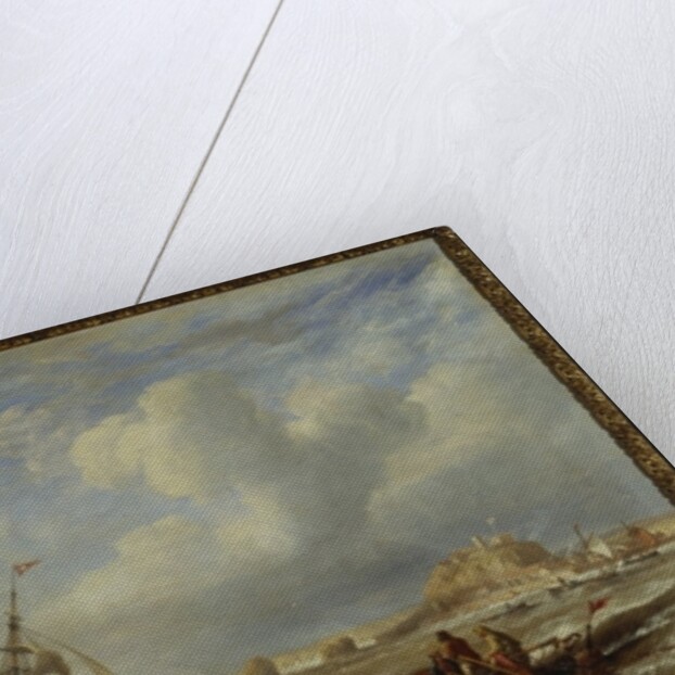 The 78-Ton Brigantine 'The Advocate' off St. Helier, Jersey, 1749 by John Wilson Carmichael