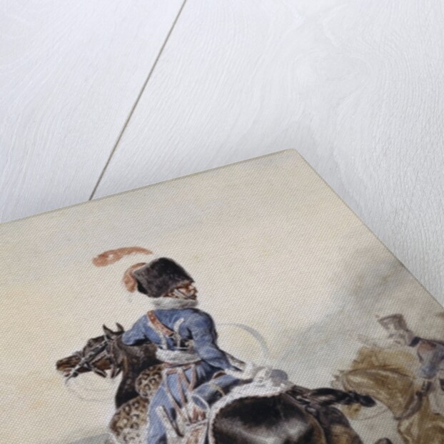 Artillery Officer Galloping to the Left by Theodore Gericault