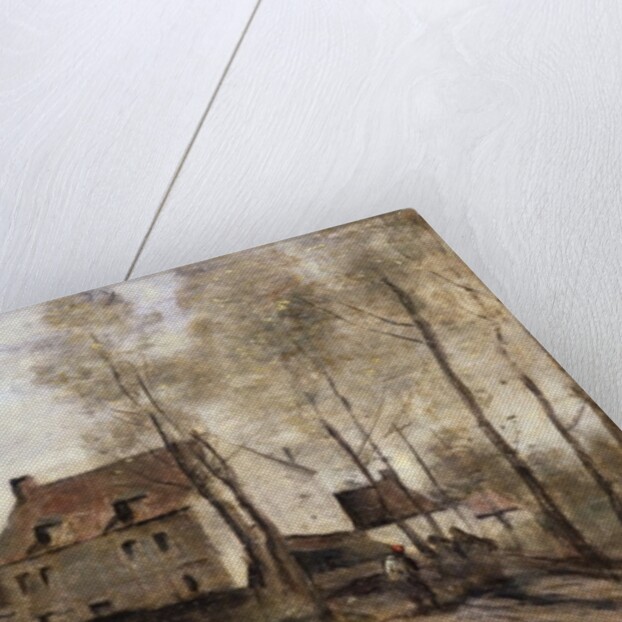 Le Moulin Brule, Planque, near Douai by Jean Baptiste Camille Corot