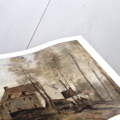 Le Moulin Brule, Planque, near Douai by Jean Baptiste Camille Corot