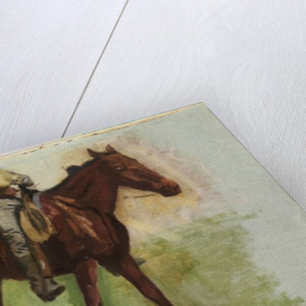 Sketch for 'Cowboys in the Badlands' by Thomas Cowperthwait Eakins