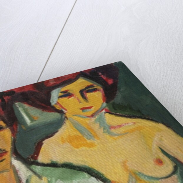 Self Portrait with Model, 1905 by Ernst Ludwig Kirchner