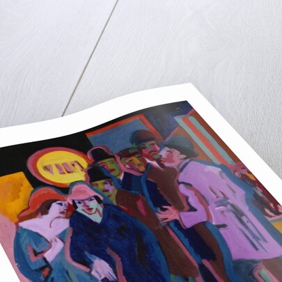 A Night-time Street Scene, 1925 by Ernst Ludwig Kirchner