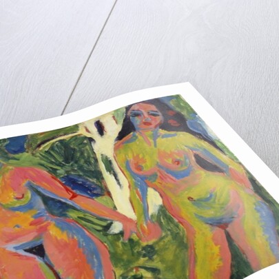 Two Nude Women in a Wood, 1909 by Ernst Ludwig Kirchner