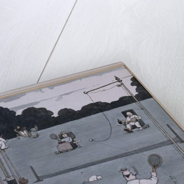 Lawn Tennis for the Middle Aged by William Heath Robinson