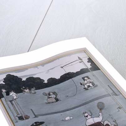 Lawn Tennis for the Middle Aged by William Heath Robinson