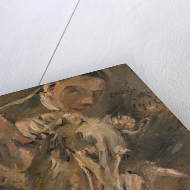 Max Mainer with a Siberian Greyhound, 1917 by Lovis Corinth