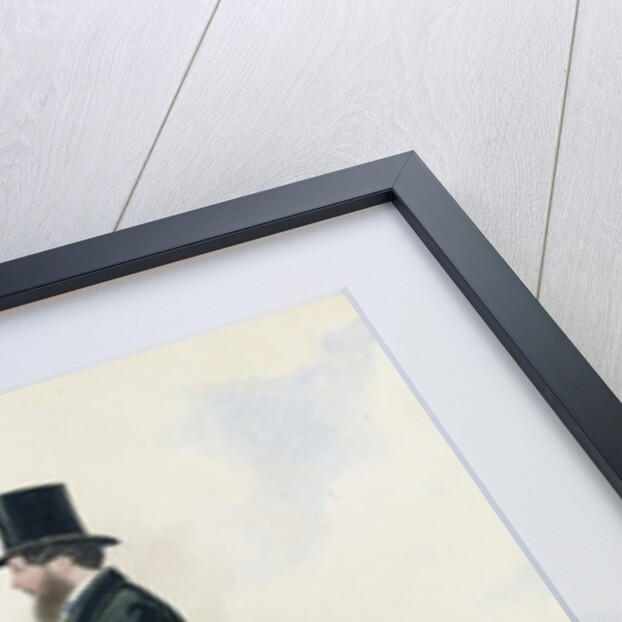 Portrait of a gentleman in a top hat, seated on a black hunter by English School