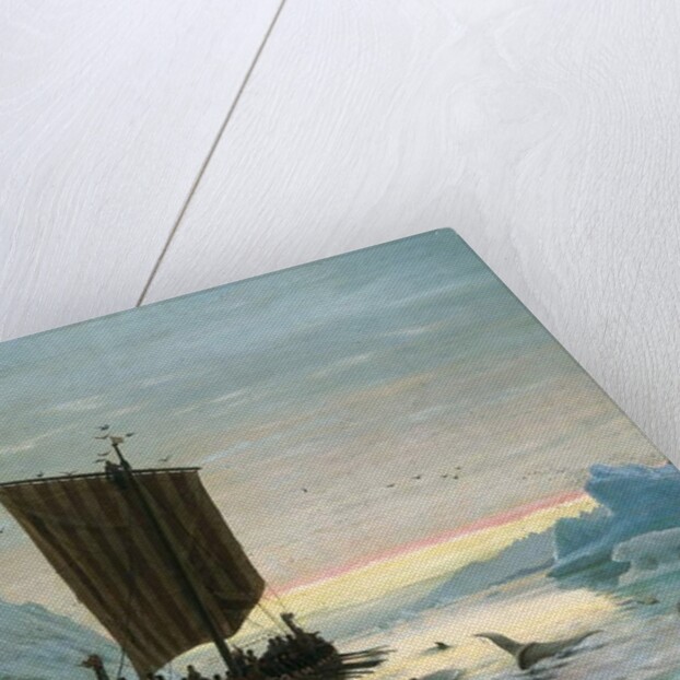 Erik Röde discovers Greenland, 1875 by J.E. Carl Rasmussen