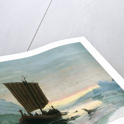 Erik Röde discovers Greenland, 1875 by J.E. Carl Rasmussen