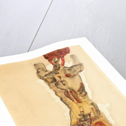 Stehender Rückenakt, 1910 by Egon Schiele