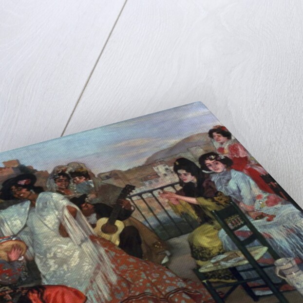 Playing guitar on the balcony, c.1903 by Ignacio Zuloaga y Zabaleta