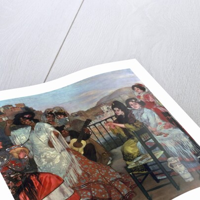 Playing guitar on the balcony, c.1903 by Ignacio Zuloaga y Zabaleta